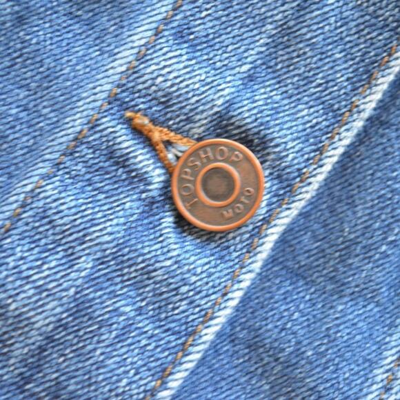 Topshop Road Trip Trucker Denim Jean Jacket - Picture 7 of 8